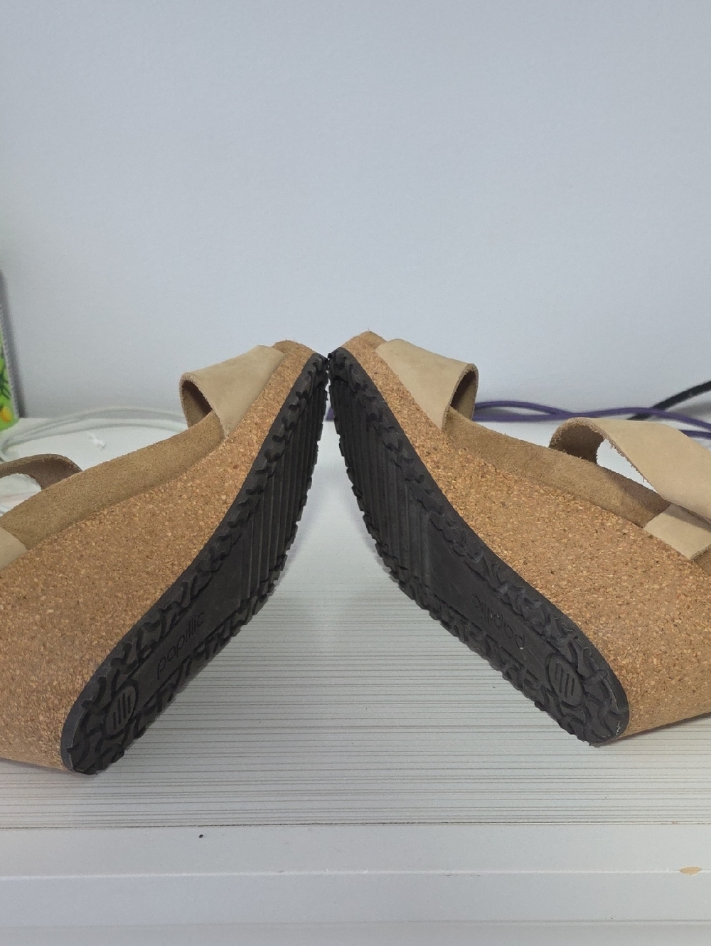 Birkenstock Tan Wedge Sandals - Picture 3 of 6